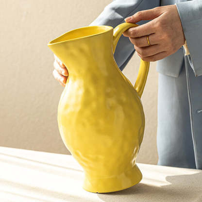 Nordic-Style Textured Ceramic Vase