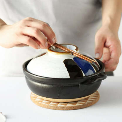 Japanese Hand-Painted Casserole Dishes Pot