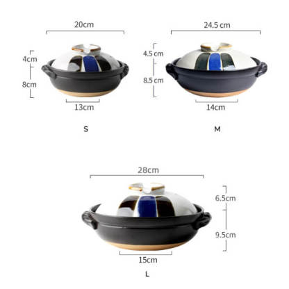 Japanese Hand-Painted Casserole Dishes Pot