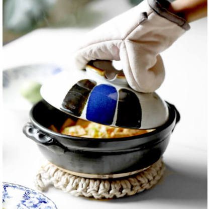 Japanese Hand-Painted Casserole Dishes Pot