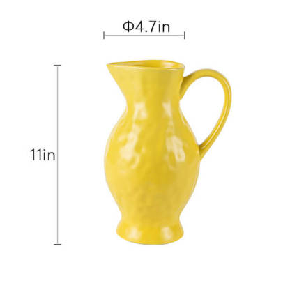 Nordic-Style Textured Ceramic Vase