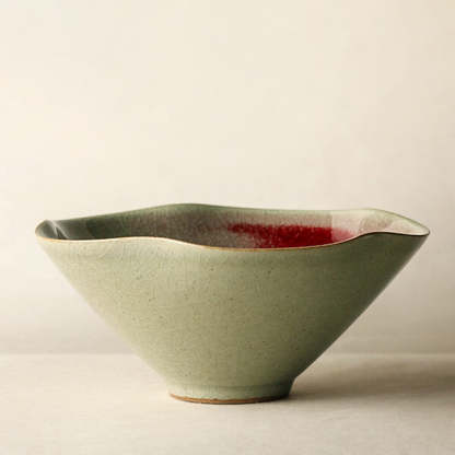 Handcrafted Ceramic Petal Plates and Bowls