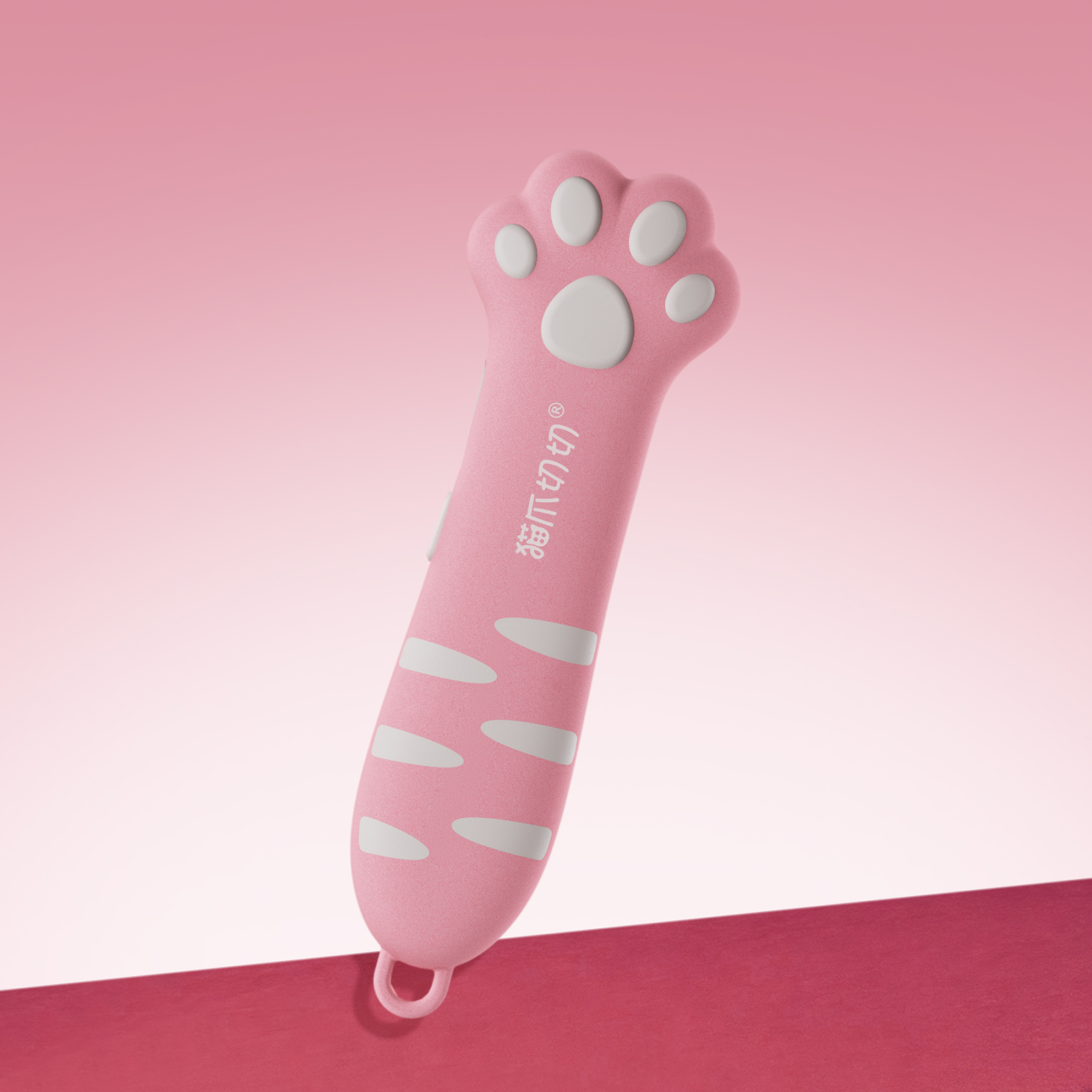 Meowkit Cute Cat Claw Box Cutter - Peach Oolong