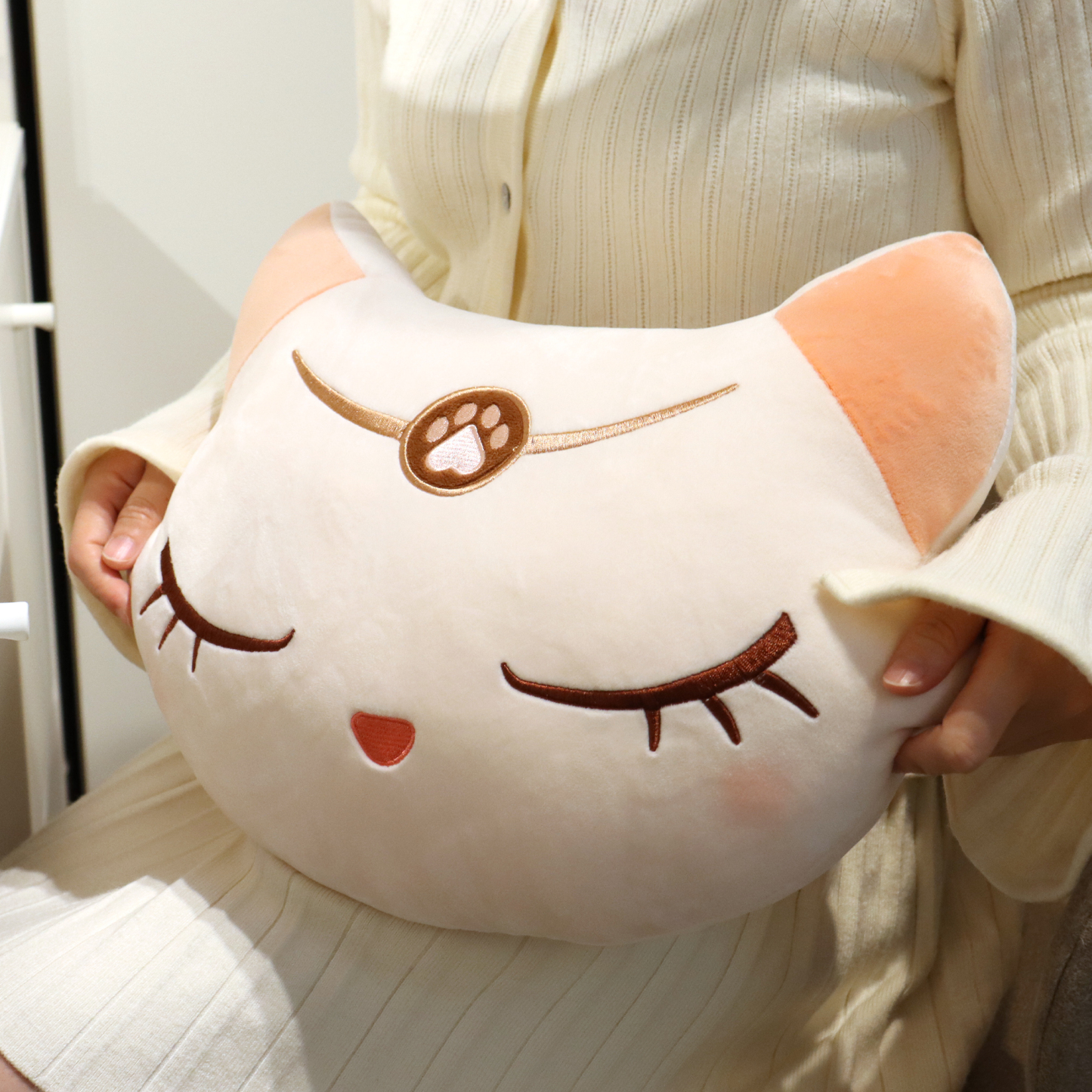 Meowkit Cat Paw Plush Pillow – Cute & Cozy Cat Cushion for Home, Sofa & Gifts