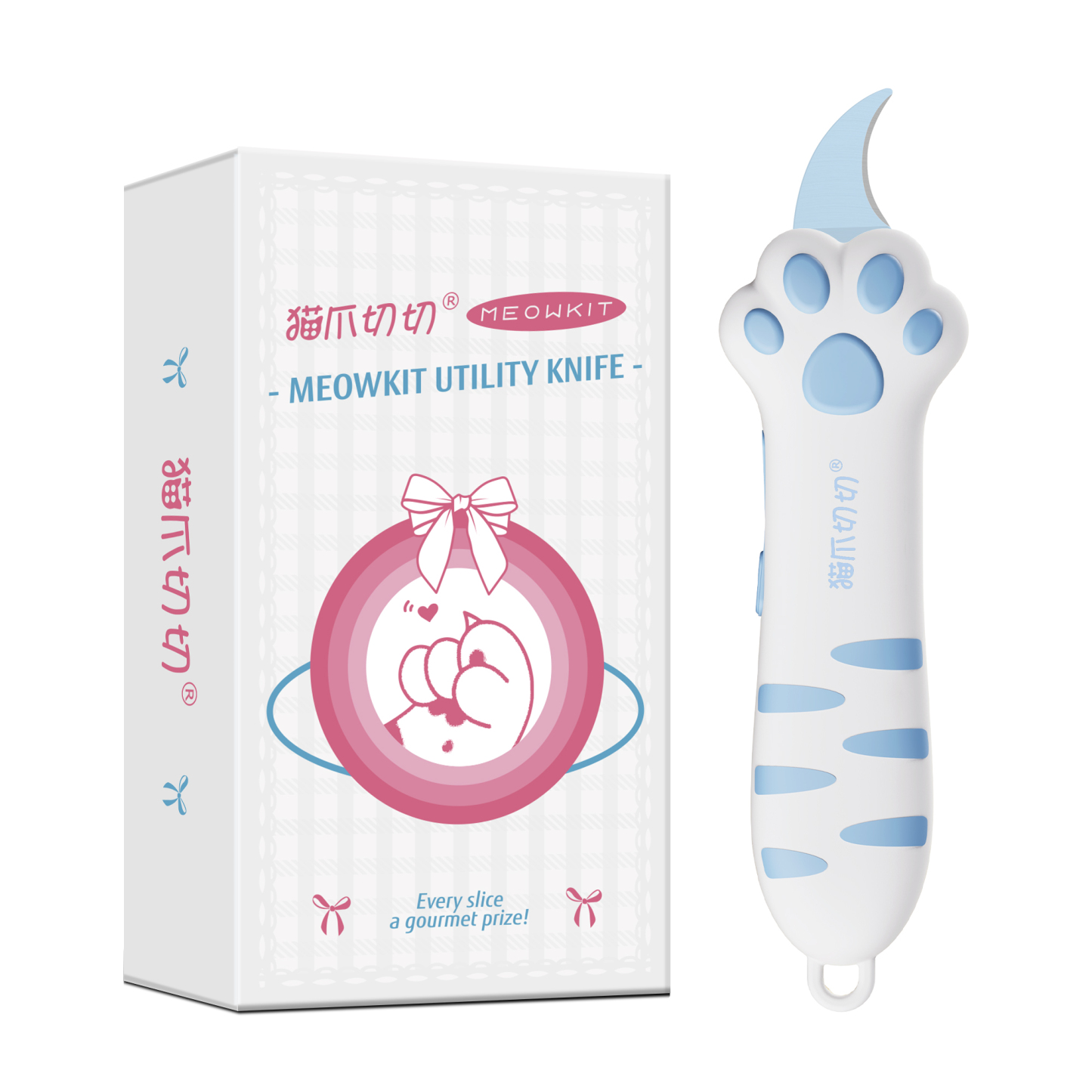 Meowkit Cute Cat Claw Box Cutter – Sky Blue