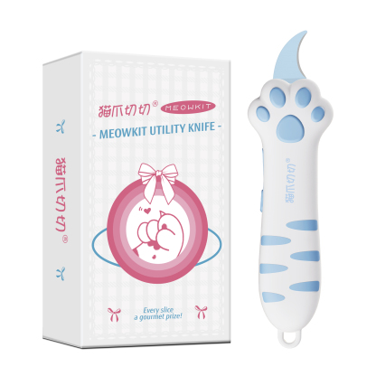 Meowkit Cute Cat Claw Box Cutter – Sky Blue