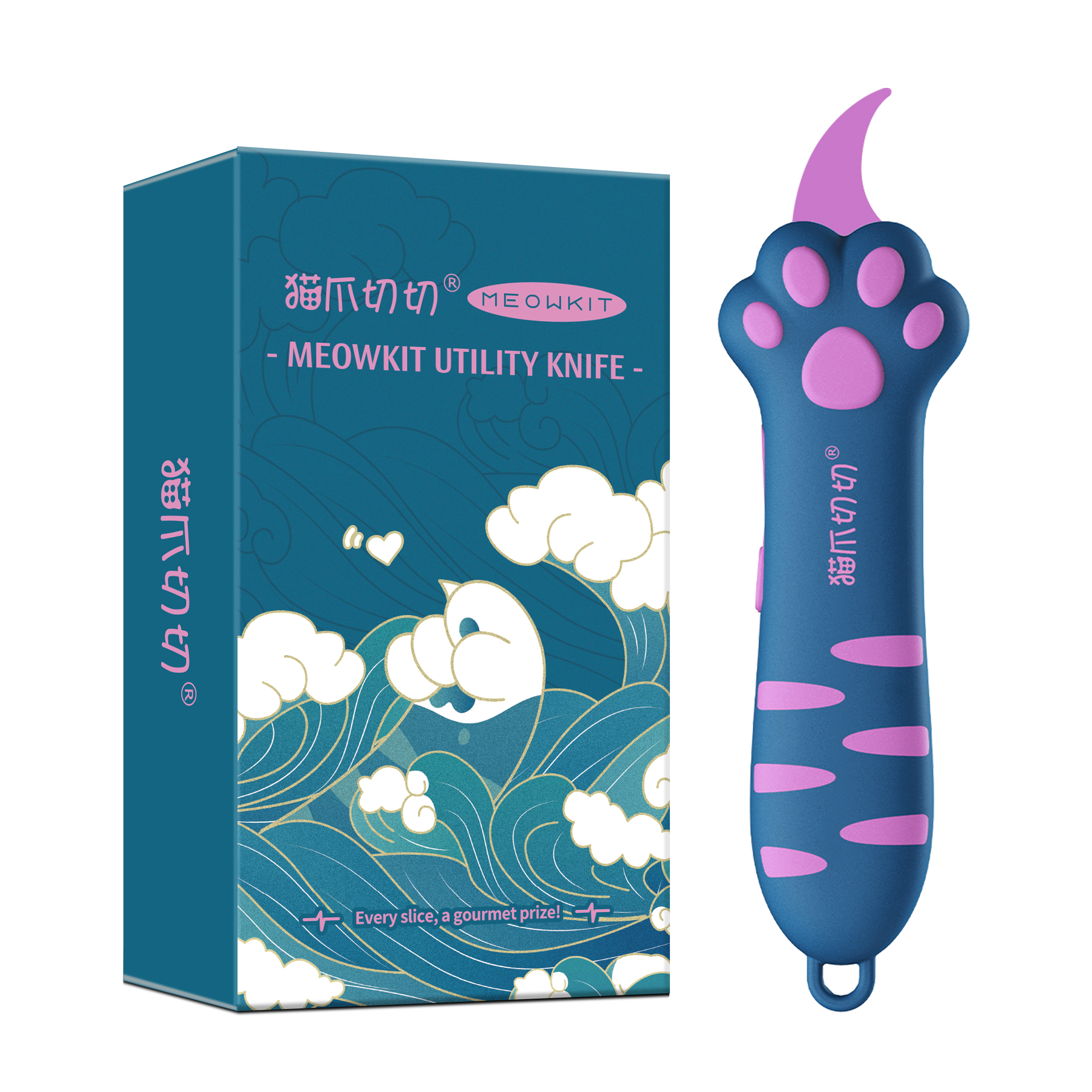Meowkit Cute Cat Claw Box Cutter – Heart Sea Limited Edition