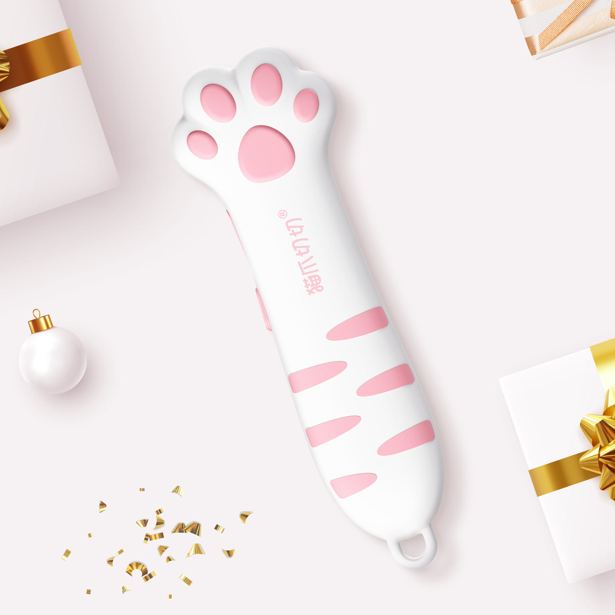 Meowkit cute cat paw box cutter - Sakura pink 