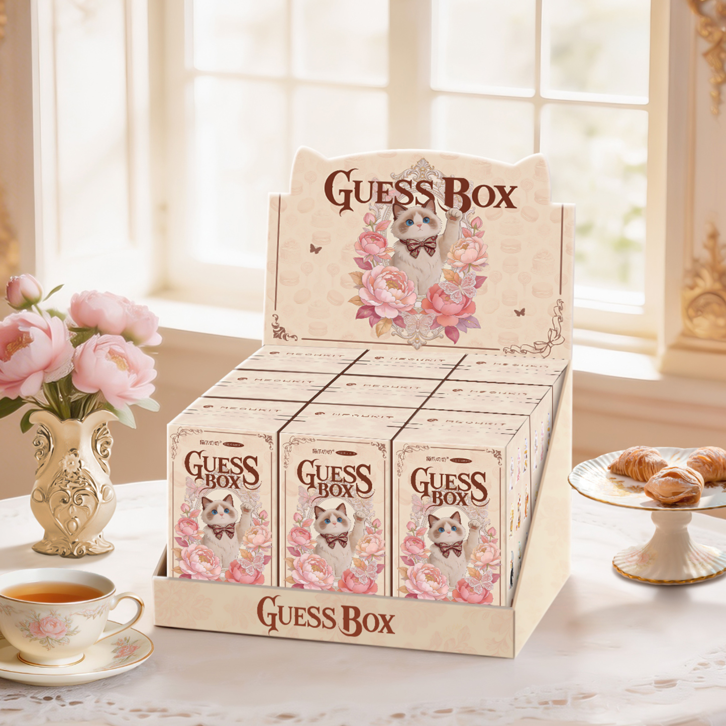 Meowkit Cat Paw Box Cutter Mystery Box - Vintage Tea Patisserie Collection