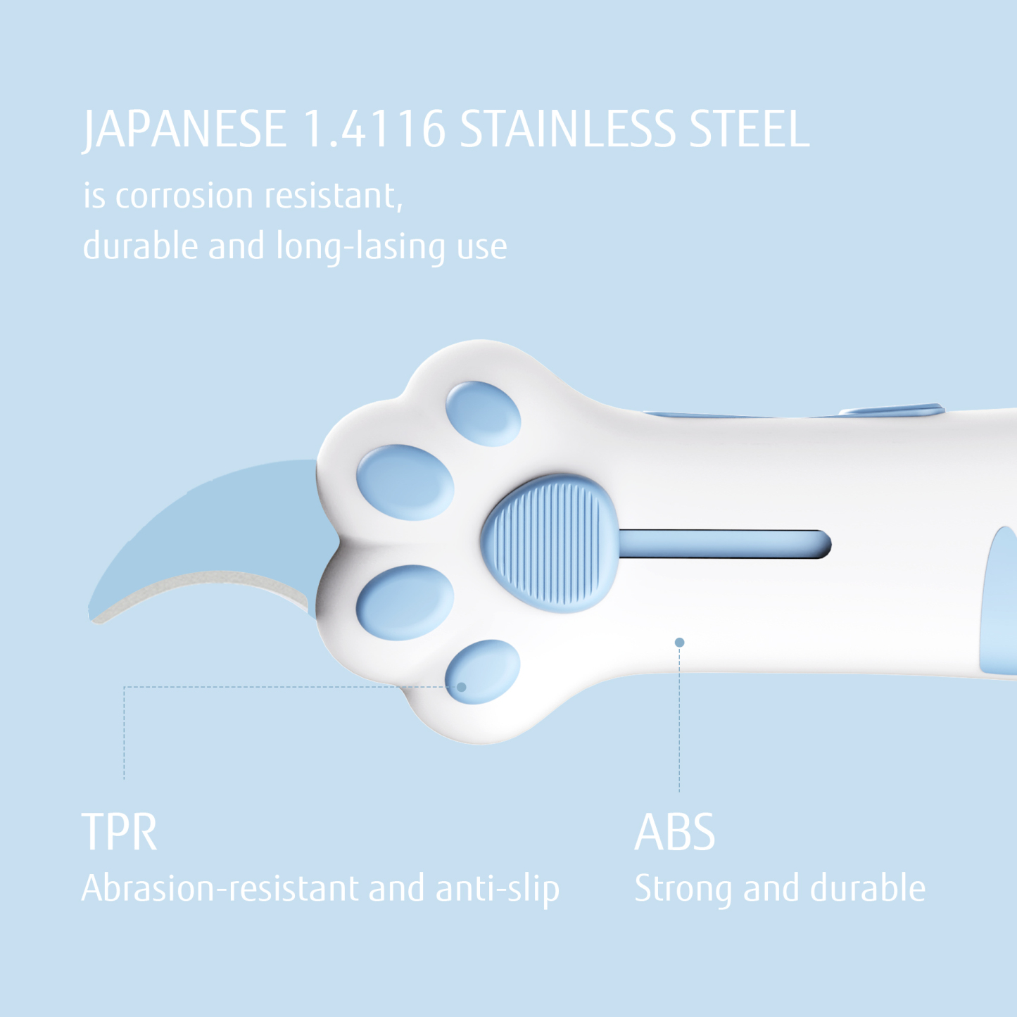 Meowkit Cute Cat Claw Box Cutter – Sky Blue
