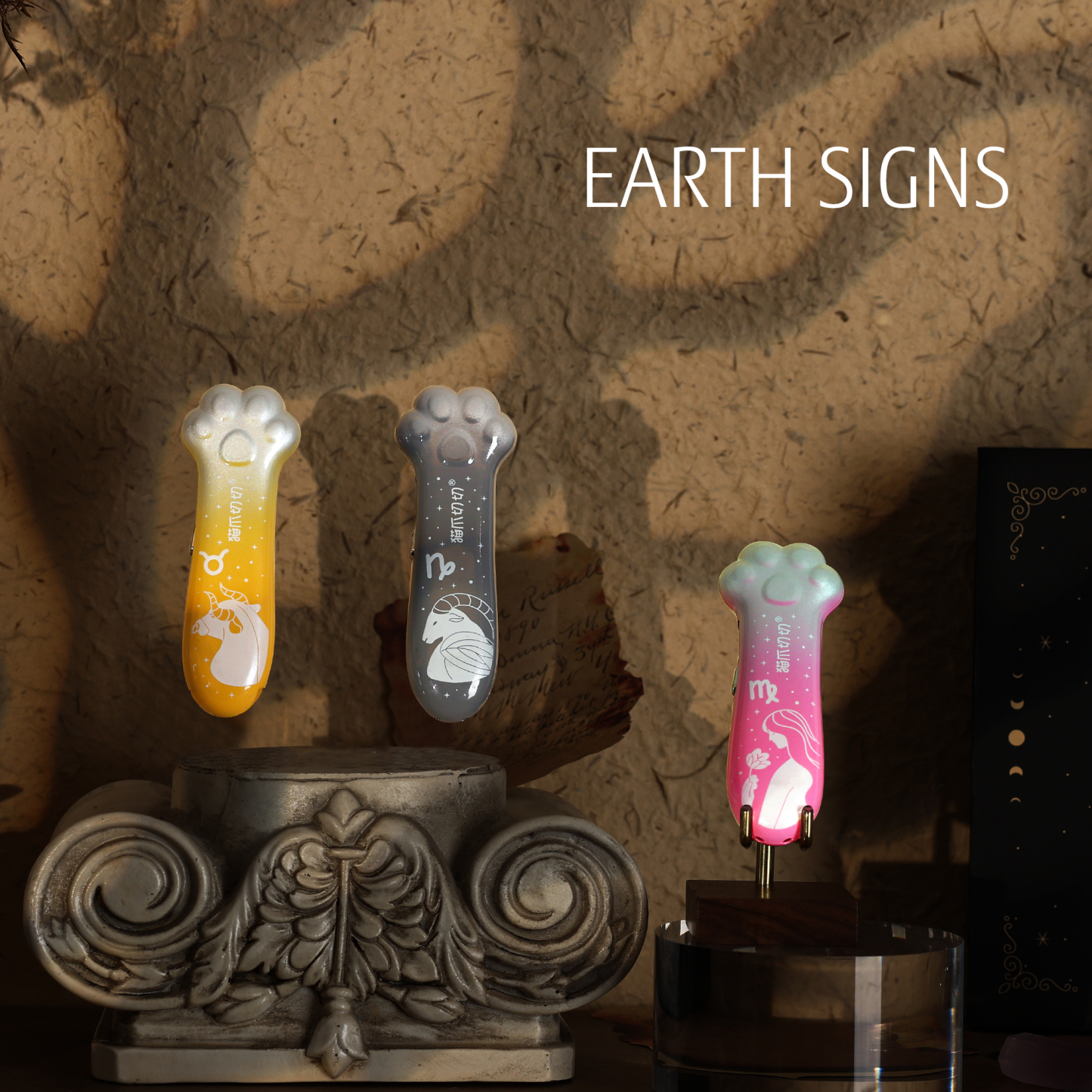 Meowkit Cat Paw Box Cutter Gift Set – 12 Astrology-Inspired Designs