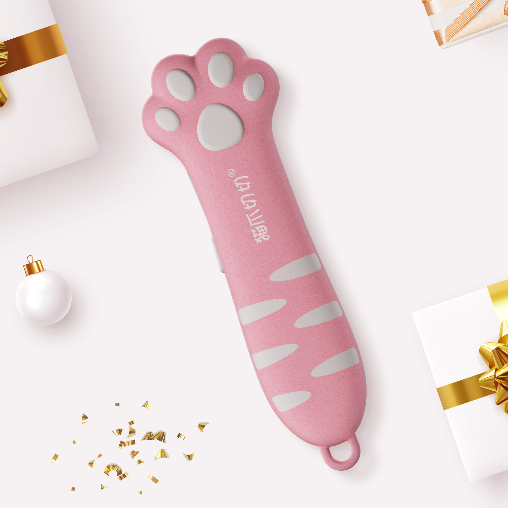 Meowkit Cute Cat Claw Box Cutter - Peach Oolong