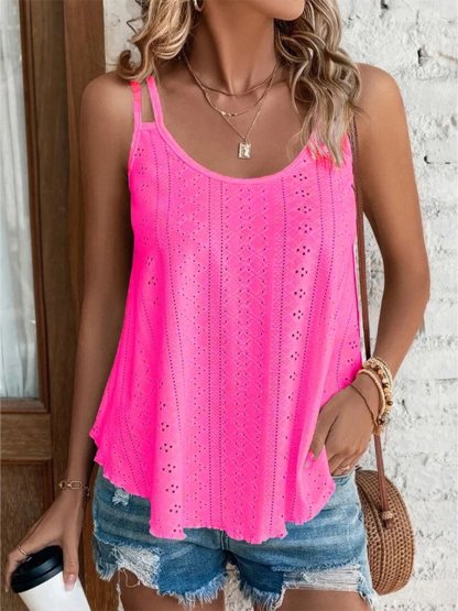 Summer Round Neck Solid Color New Women's Camisole