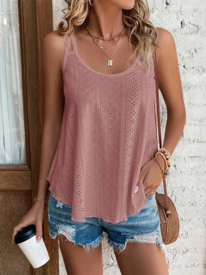 Summer Round Neck Solid Color New Women's Camisole