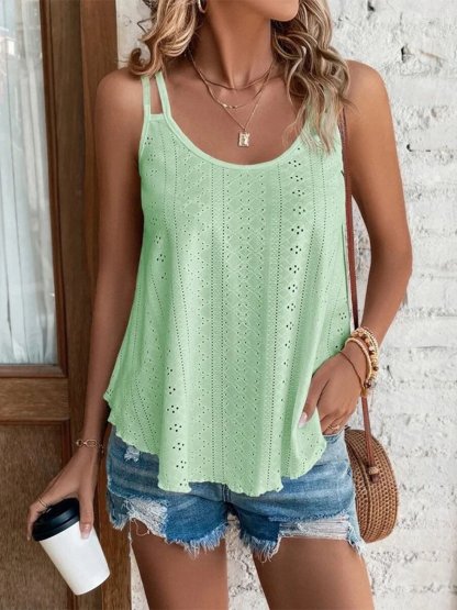 Summer Round Neck Solid Color New Women's Camisole
