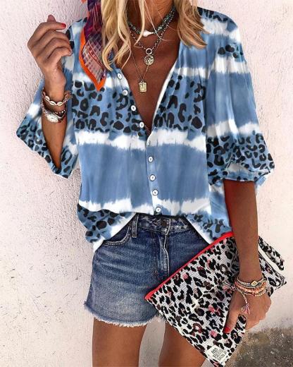 Special Blue Print Top