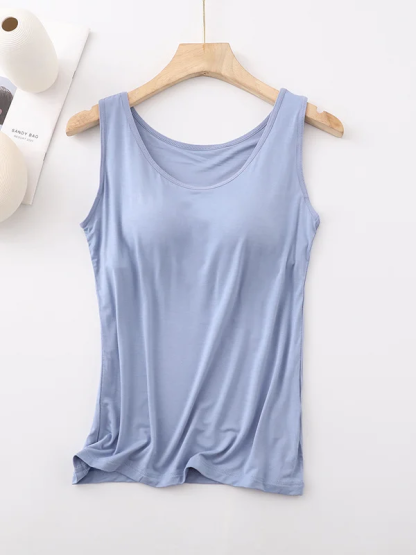 Casual Crew Neck Loose Tank Top