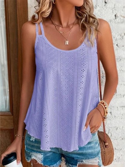 Summer Round Neck Solid Color New Women's Camisole