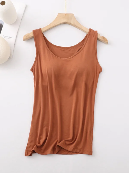 Casual Crew Neck Loose Tank Top