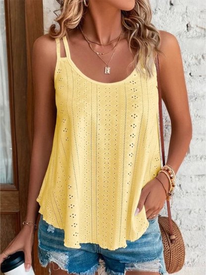 Summer Round Neck Solid Color New Women's Camisole