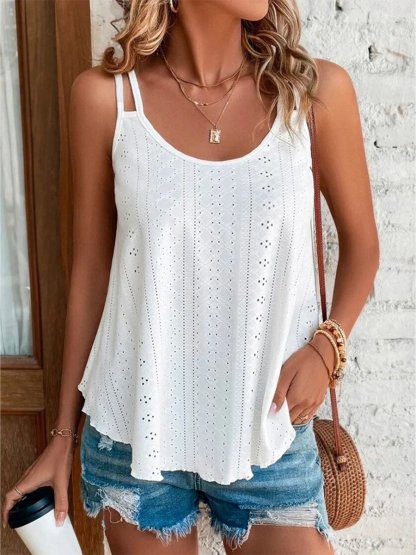 Summer Round Neck Solid Color New Women's Camisole