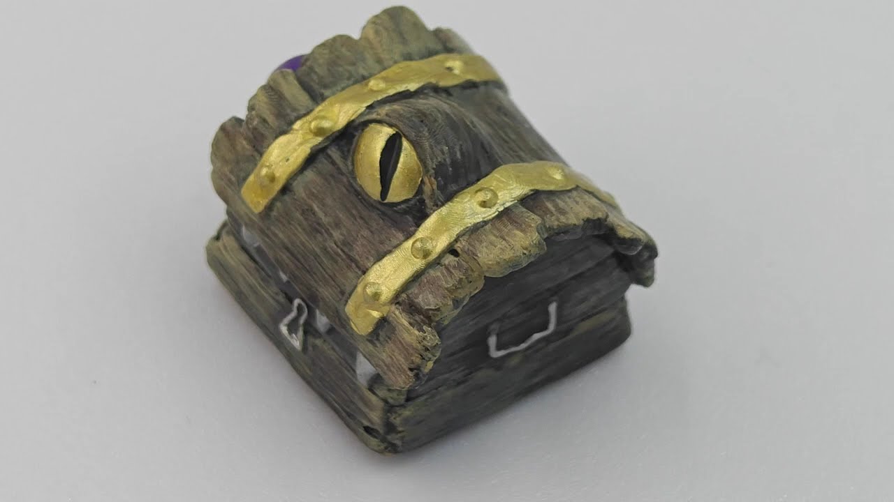 KeycapGuru Mimic Treasure Chest Monster Artisan Keycap