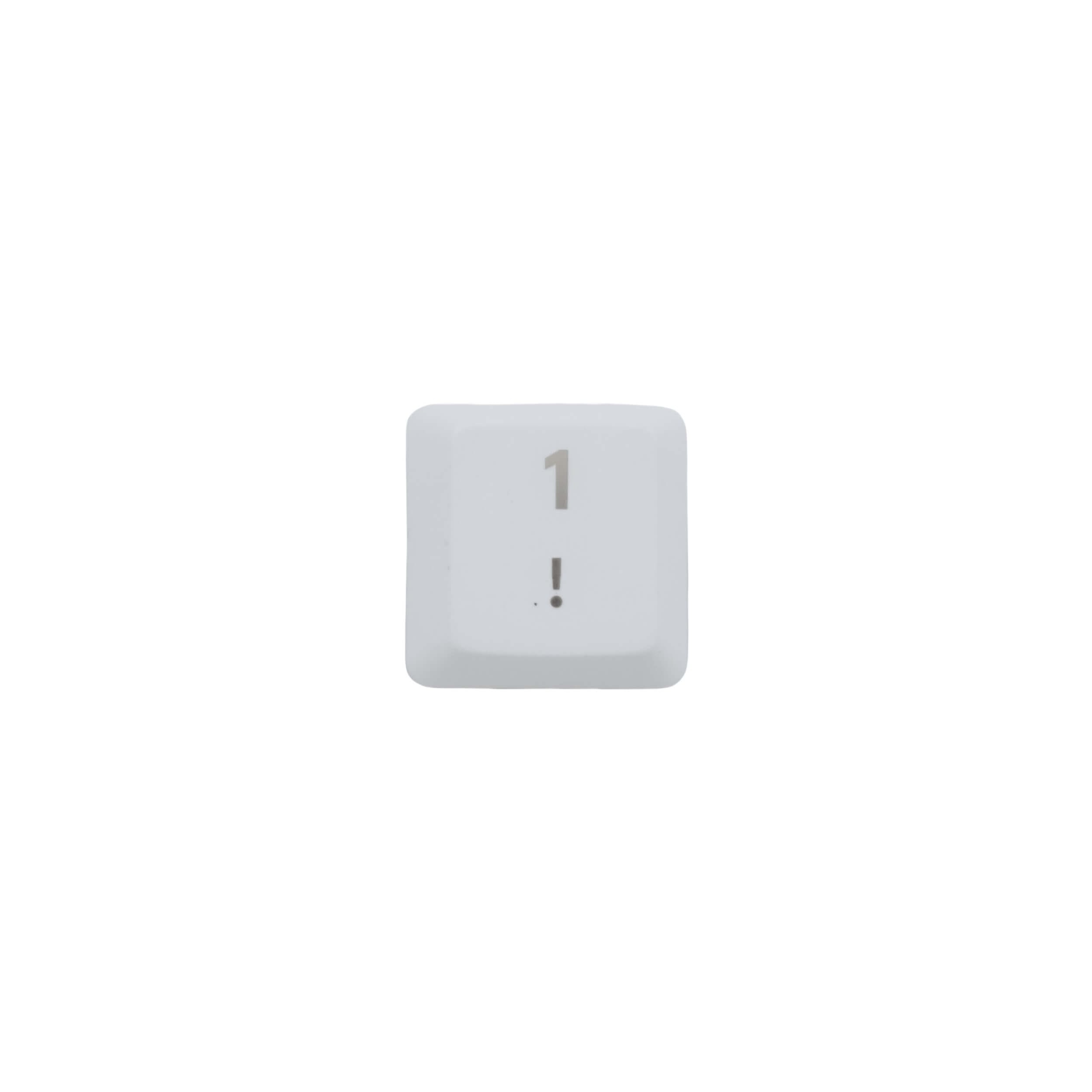 KeycapGuru "1 / !" Replacement Keycap for Logitech G915 / G913 / G815 / G813 Low Profile Mechanical Keyboards, White