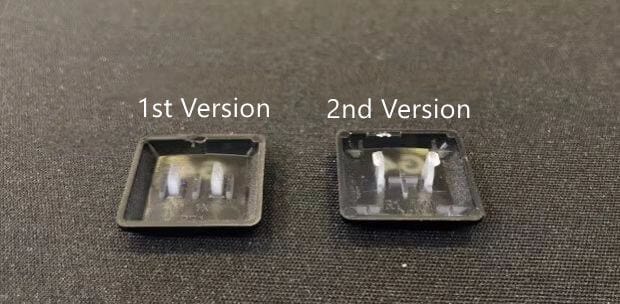 1st gen vs 2nd gen of GL Switches Keycaps