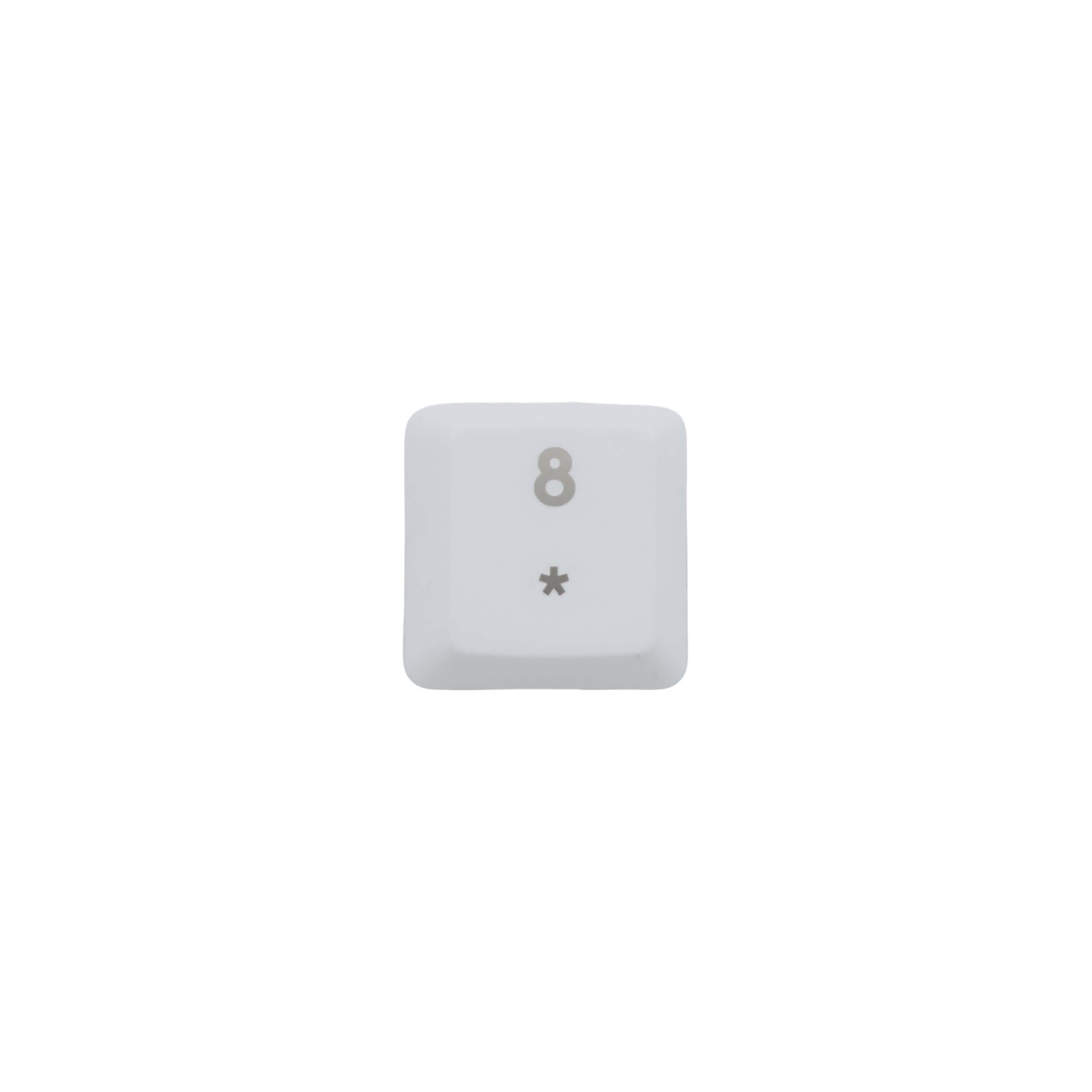 KeycapGuru "8 / *" Replacement Keycap for Logitech G915 / G913 / G815 / G813 Low Profile Mechanical Keyboards, White