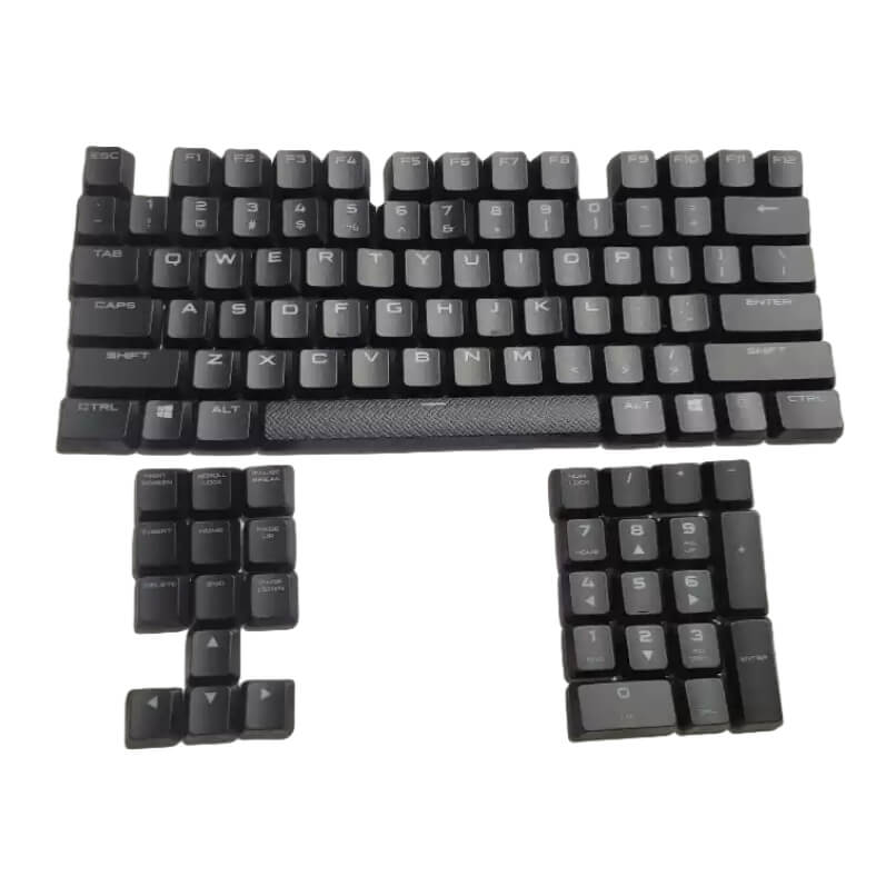 Corsair K70 RGB MK.2 Low Profile Keycaps Replacement Keycap Set, English (US), Black