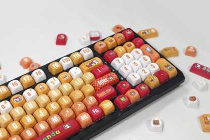 KeycapGuru Cute Panda MOA Keycap Set - PBT, 135 Keys