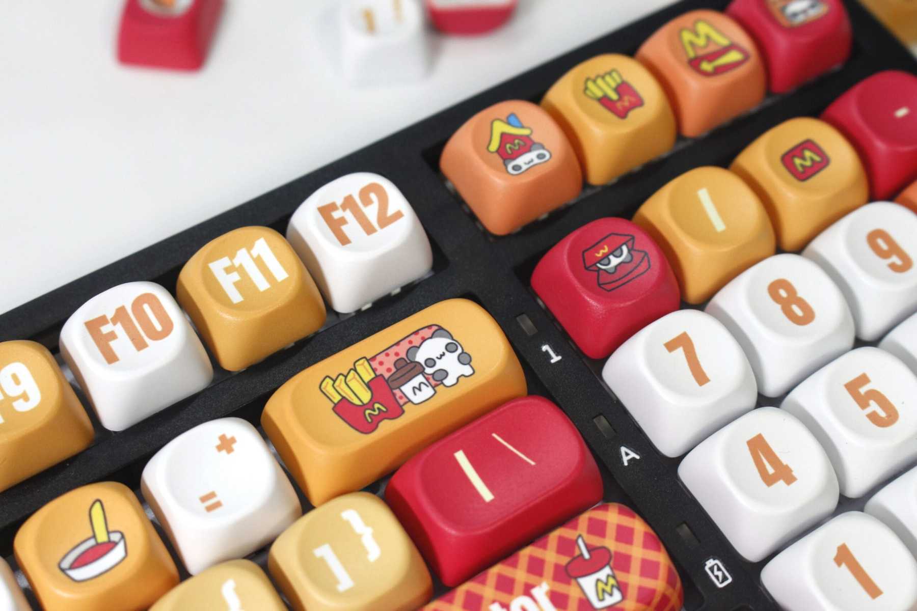 KeycapGuru Cute Panda MOA Keycap Set - PBT, 135 Keys