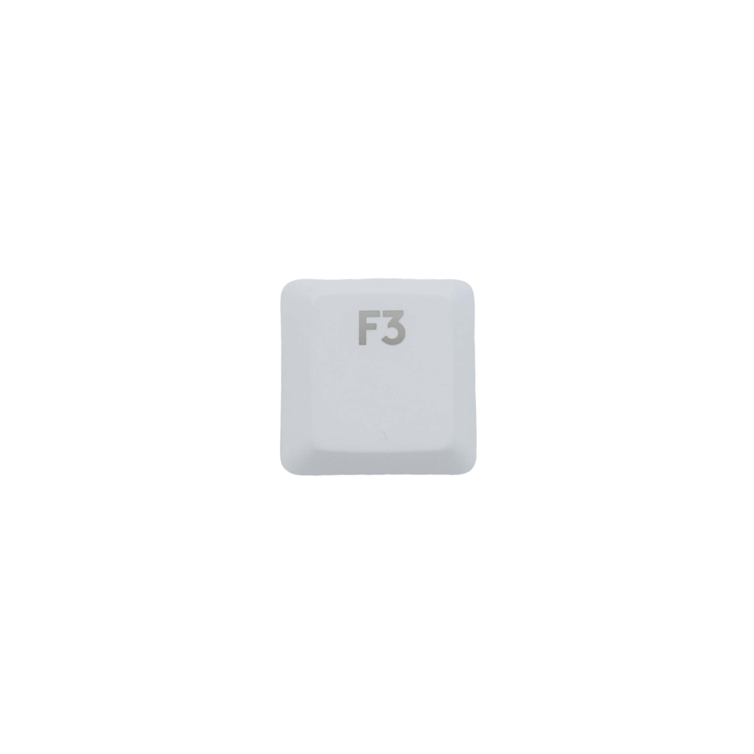KeycapGuru "F3" Replacement Keycap for Logitech G915 / G913 / G815 / G813 Low Profile Mechanical Keyboards, White