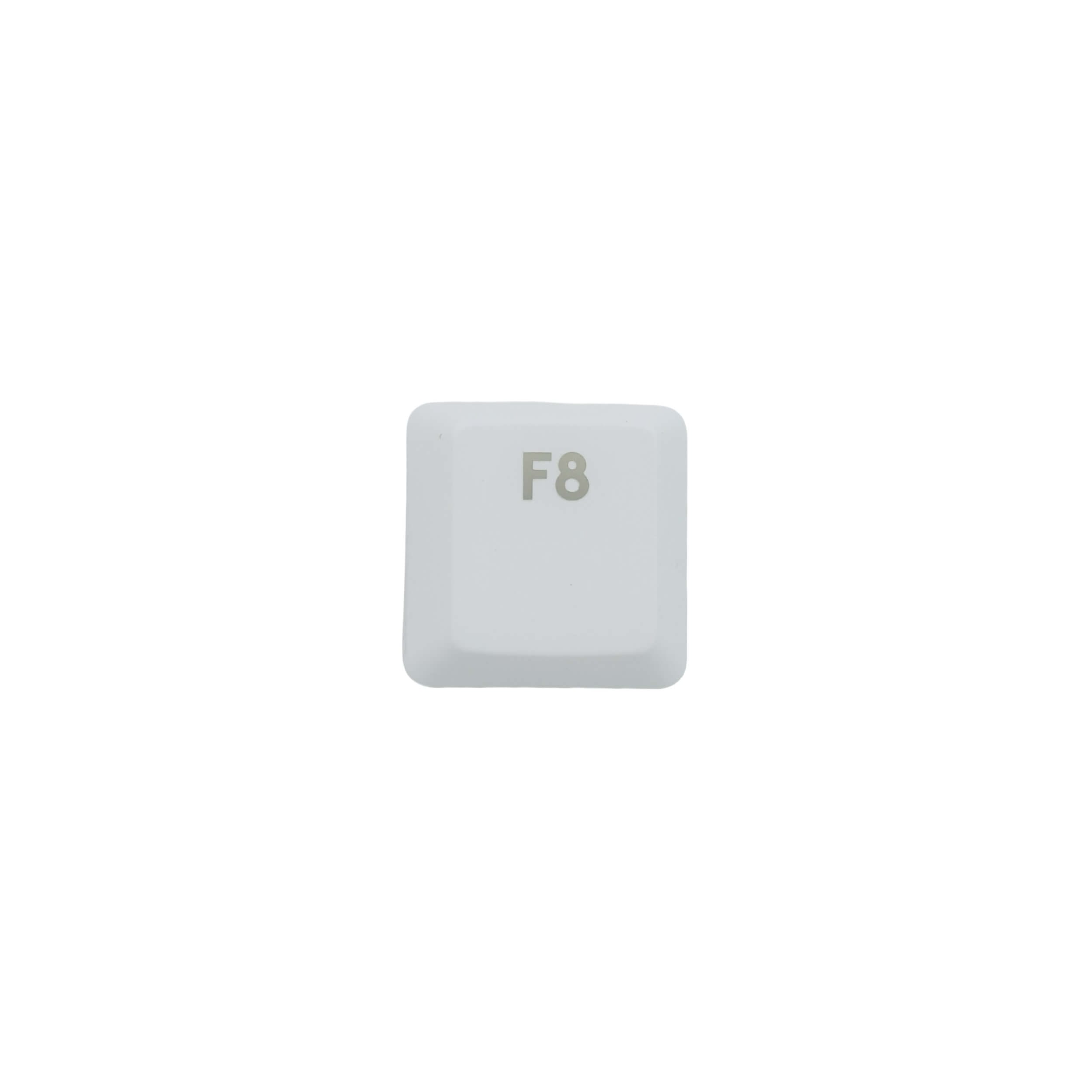 KeycapGuru "F8" Replacement Keycap for Logitech G915 / G913 / G815 / G813 Low Profile Mechanical Keyboards, White