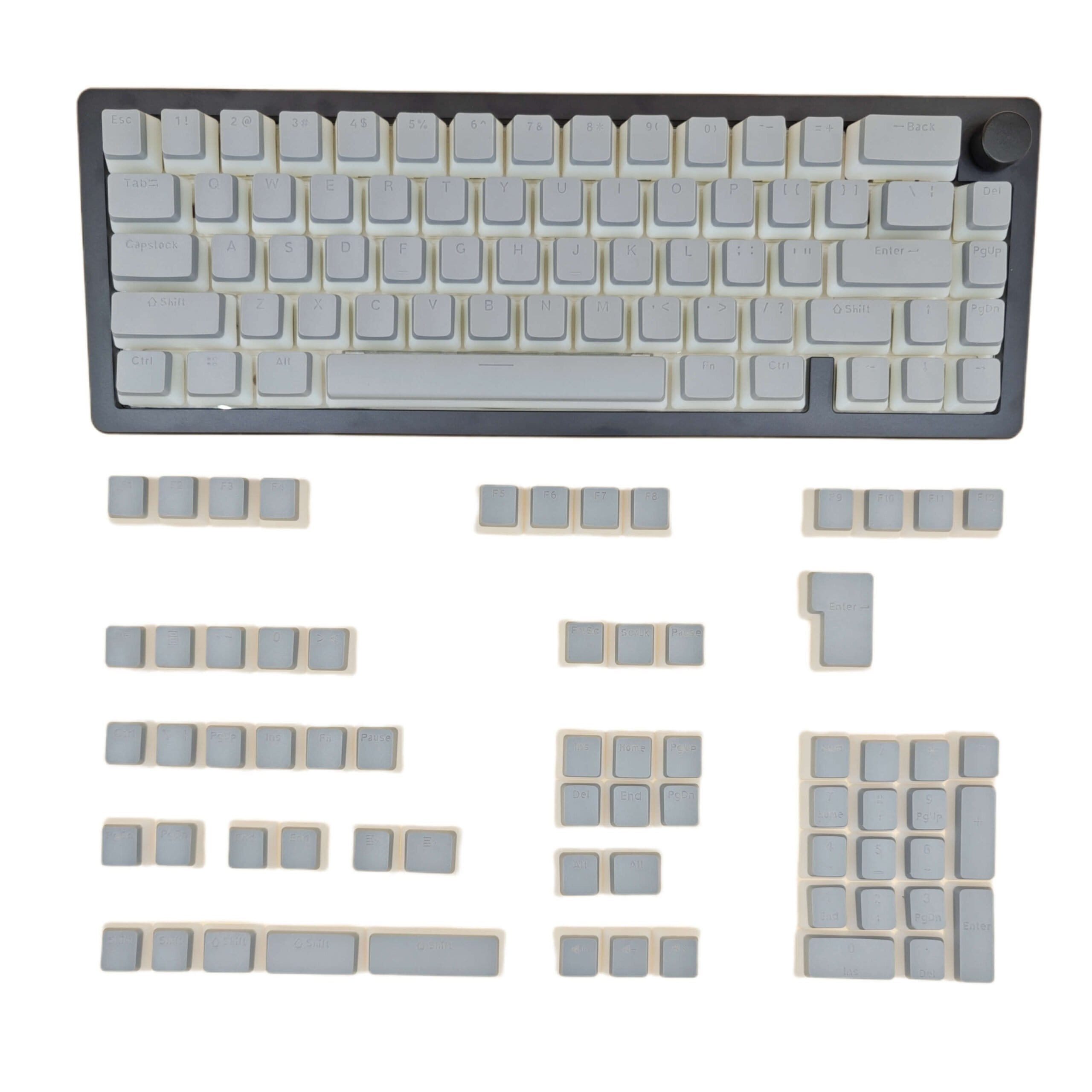 KeycapGuru OEM Pudding Keycap Set - PBT+PC, 129 Keys