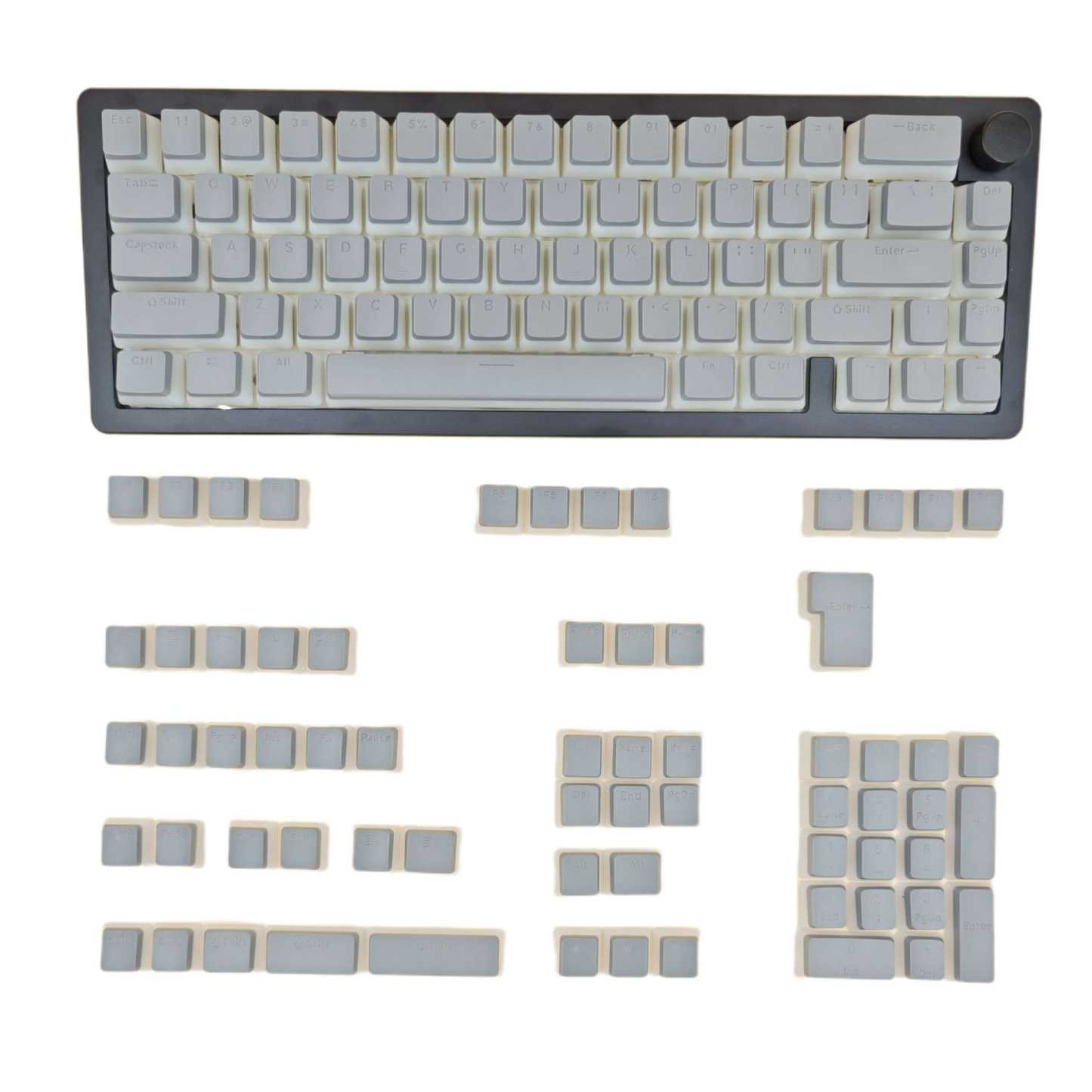 KeycapGuru OEM Pudding Keycap Set - PBT+PC, 129 Keys