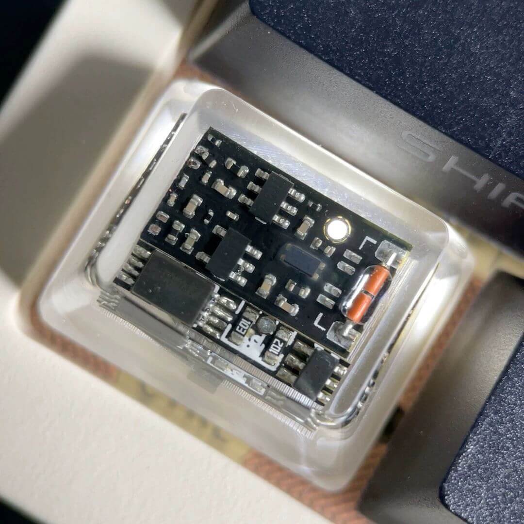 KeycapGuru Circuit Board Translucent Resin Artisan Keycap - Black, OEM R1, 1.25U