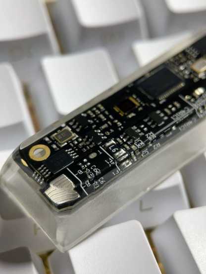 KeycapGuru Circuit Board Translucent Resin Artisan Keycap - Black, OEM R1, 2.75U