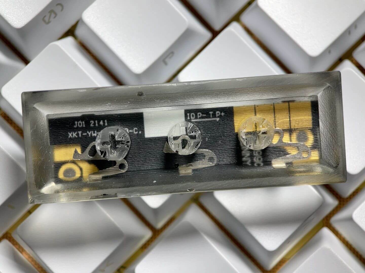 KeycapGuru Circuit Board Translucent Resin Artisan Keycap - Black, OEM R1, 2.75U