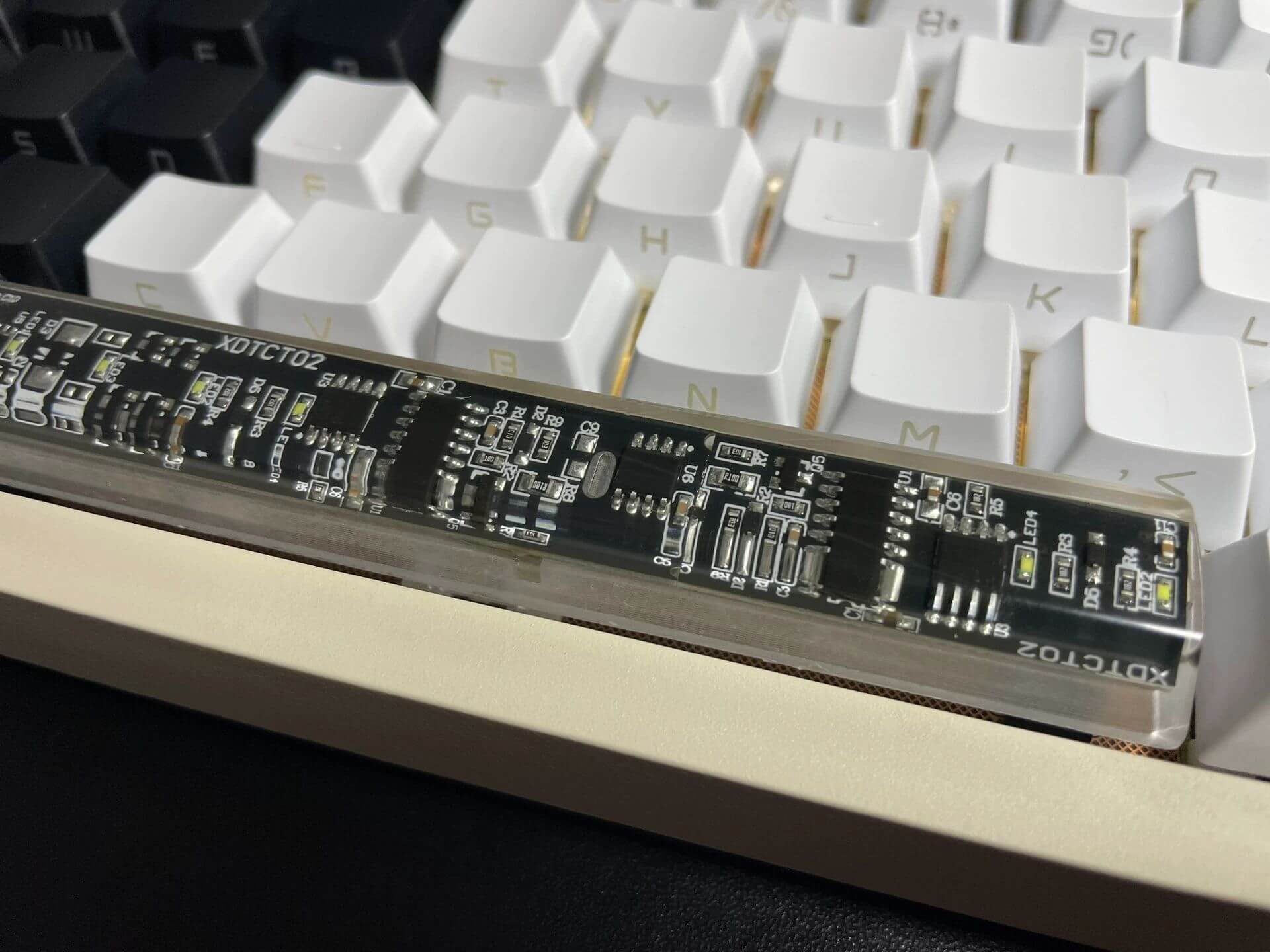 KeycapGuru Circuit Board Translucent Resin Artisan Keycap - Black, OEM R1, 6.25U
