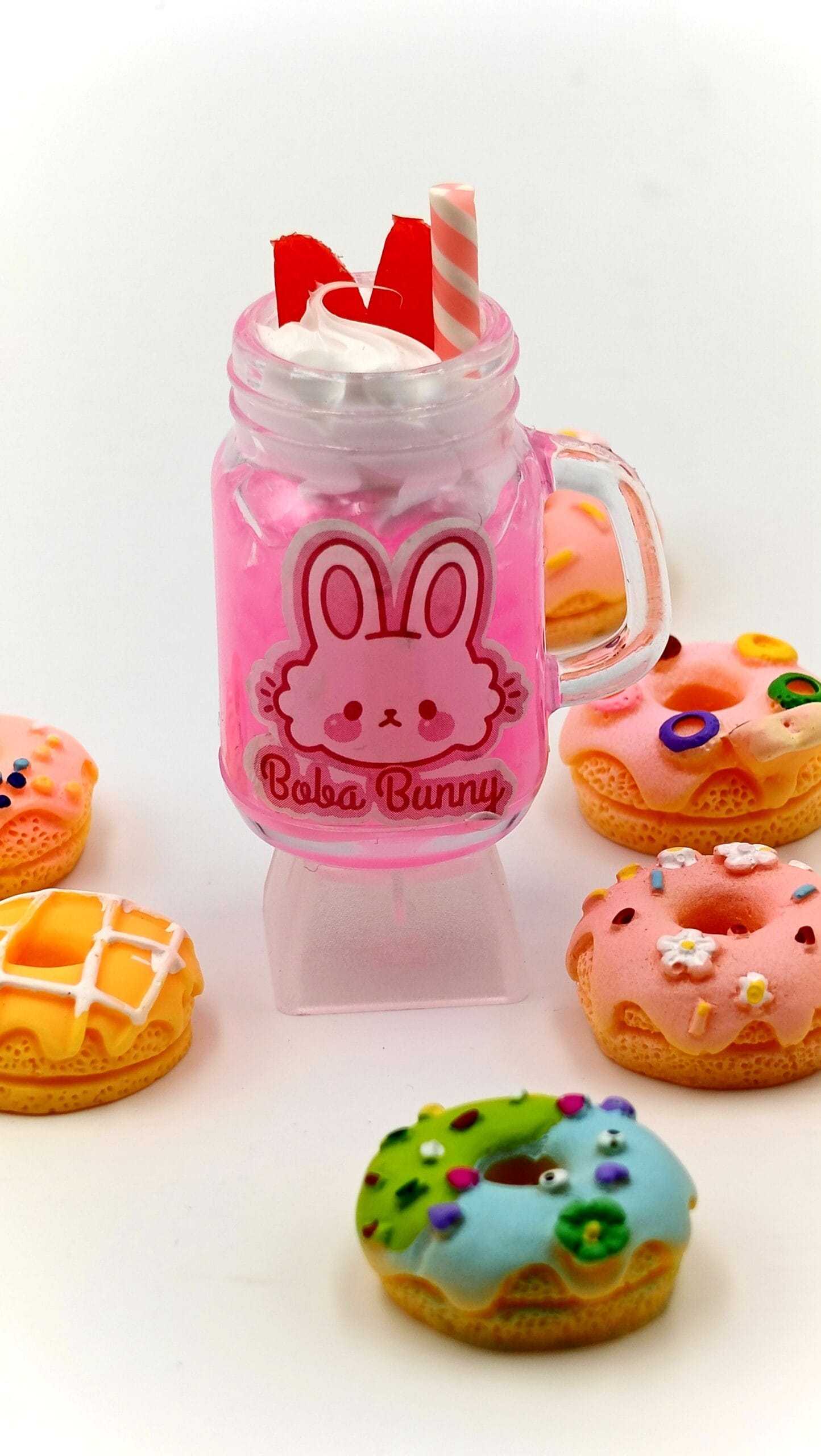 KeycapGuru Ice Cream Drink with Mason Jar Artisan Keycap