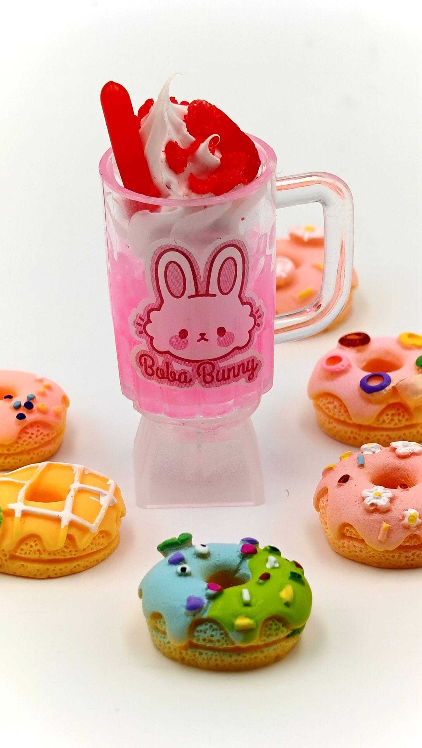 KeycapGuru Ice Cream Drink with Mug Artisan Keycap