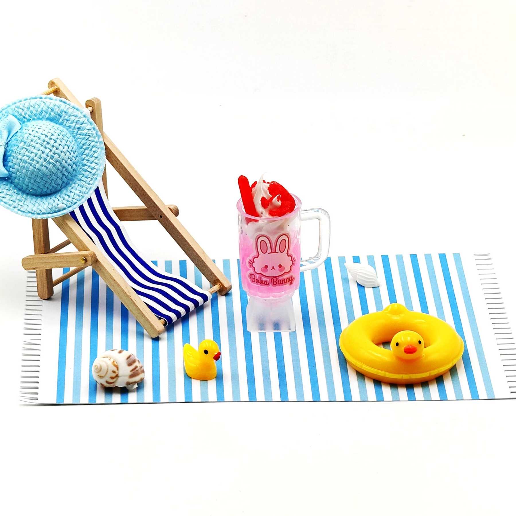 KeycapGuru Ice Cream Drink with Mug Artisan Keycap