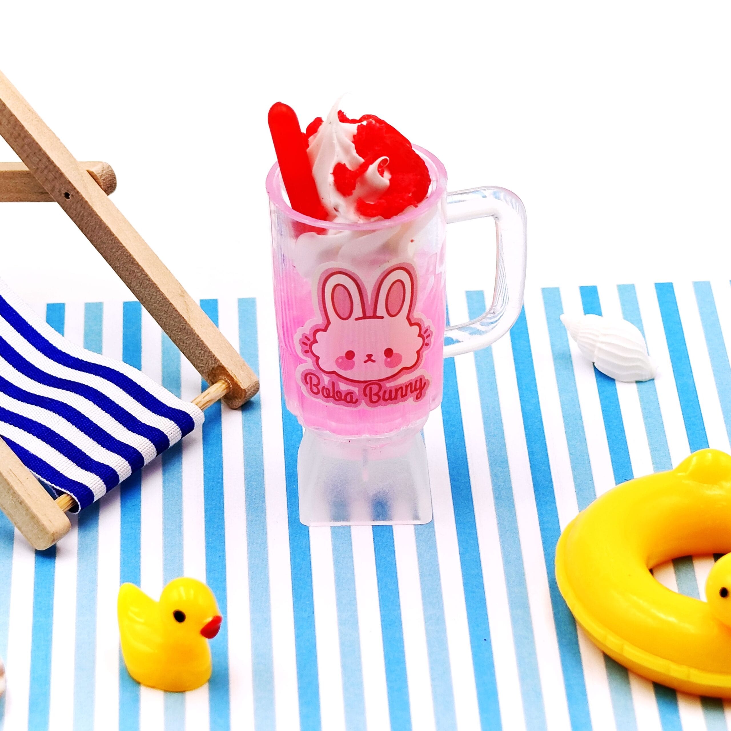 KeycapGuru Ice Cream Drink with Mug Artisan Keycap