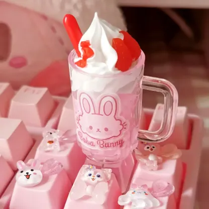 KeycapGuru Ice Cream Drink with Mug Artisan Keycap