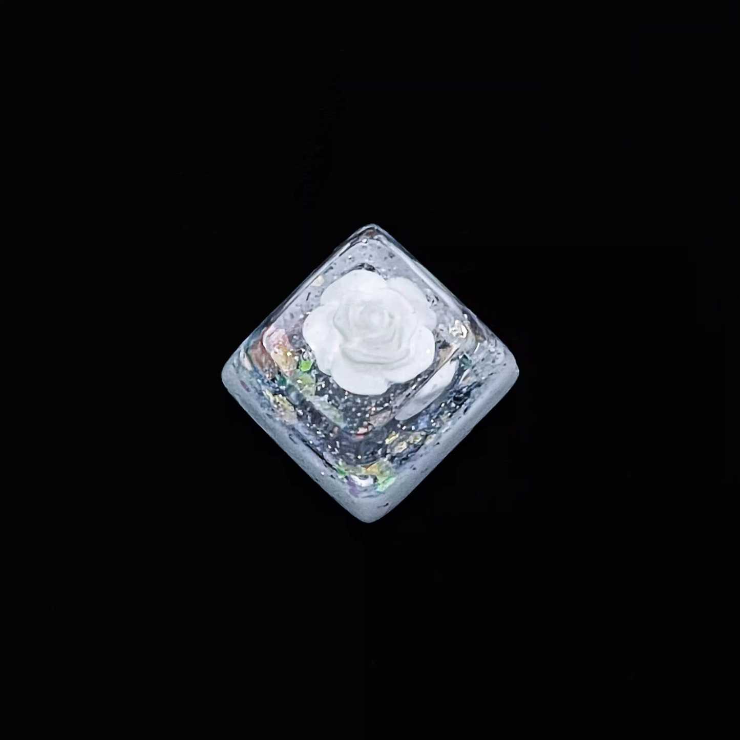 KeycapGuru Icy Rose Resin Artisan Keycap - OEM R4