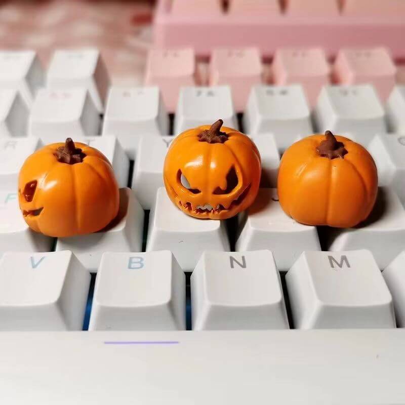 pumpkin様 KeycapGuru Jack O'Lantern Pumpkin Head Artisan Keycap