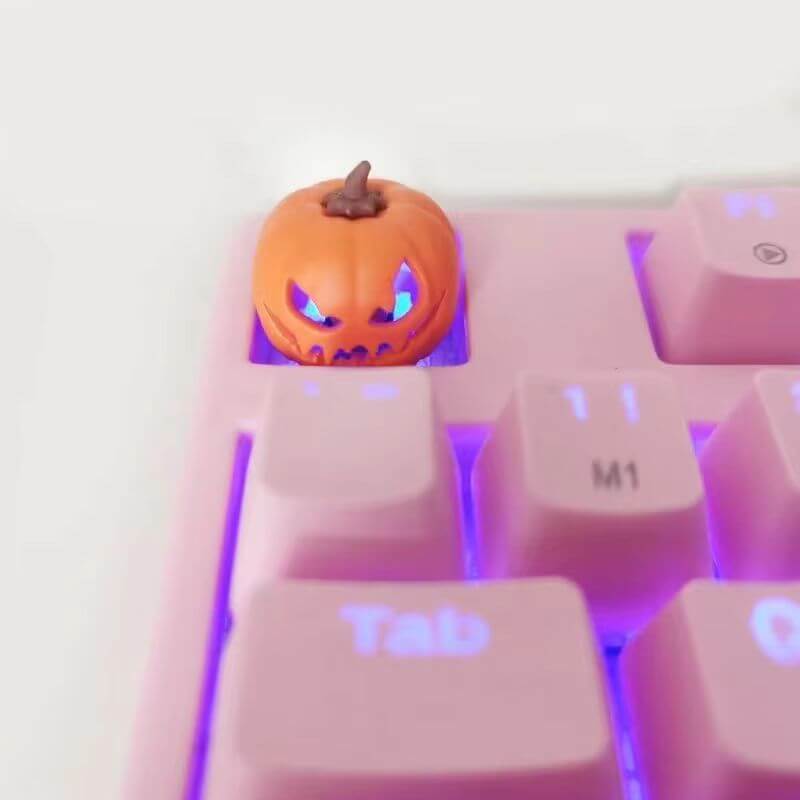 KeycapGuru Jack O'Lantern Pumpkin Head Artisan Keycap