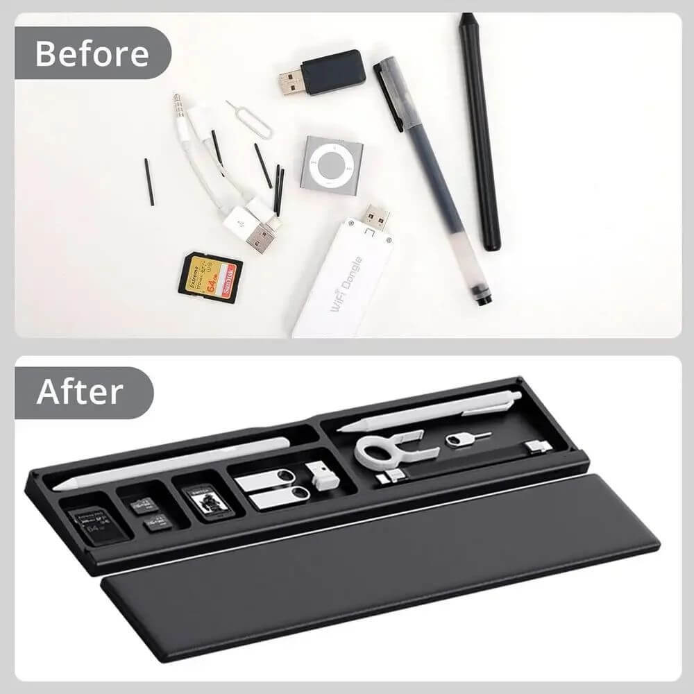 KeycapGuru Keyboard Wrist Rest with Storage Space