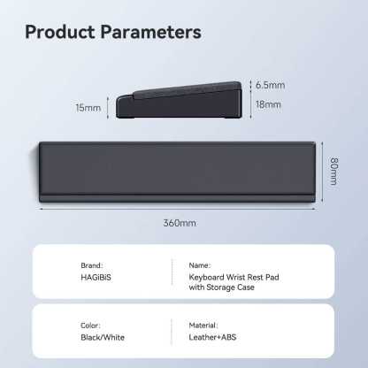 KeycapGuru Keyboard Wrist Rest with Storage Space